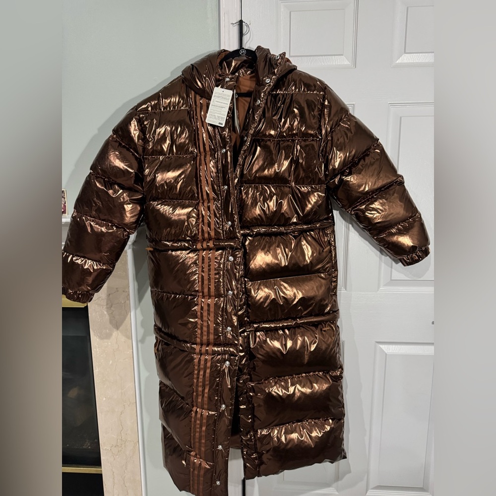 IVY PARK Metallic Brown Maxi Unisex Puffer Coat Fits Size L Ladies (Size S Men)